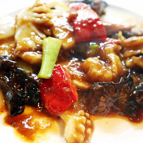 イカの四川風甘辛炒め