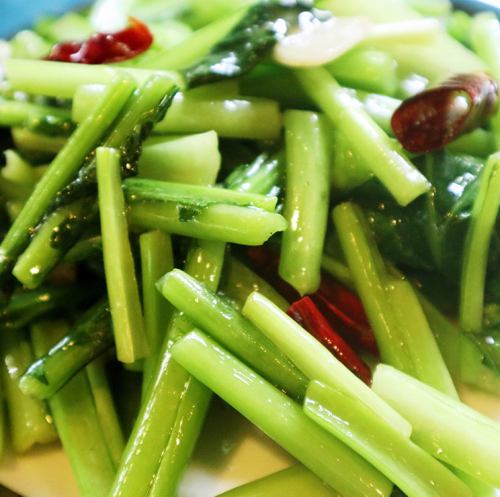 青菜の強火炒め