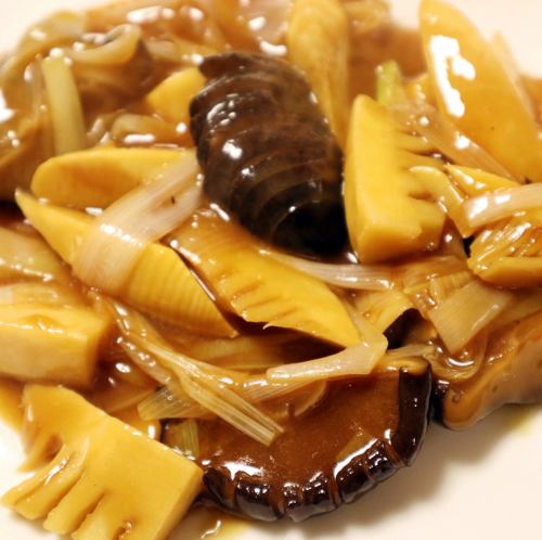 しいたけとタケノコの醤油煮