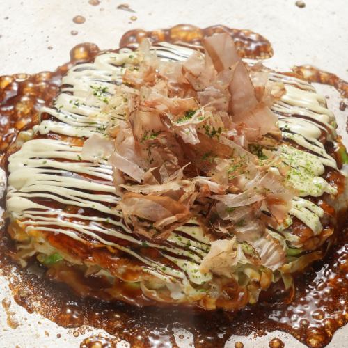 大葉入り★当店に来たらやっぱりお好み焼き♪