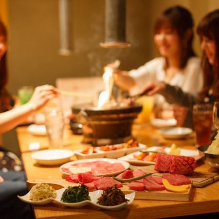 ◆21時以降限定◆ 焼肉HACHIHACHIで深夜飲み 1時間飲み放題968円（税込）
