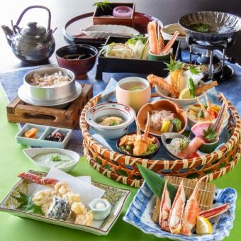 《数量限定》午後5時以降！季節の特別かに籠盛り【倉敷小町】全8品5940円(税込)