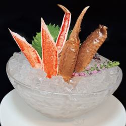 Crab sashimi