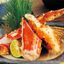 Grilled king crab