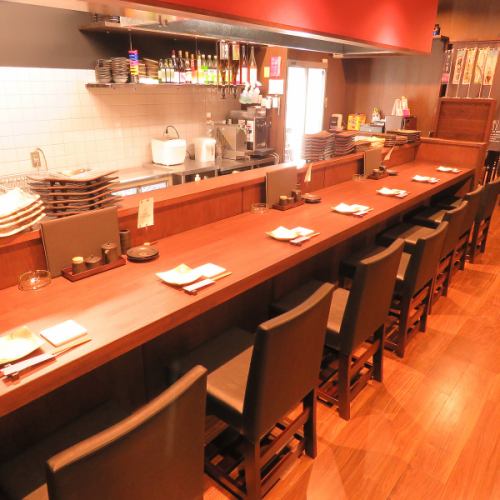 落ち着いた店内