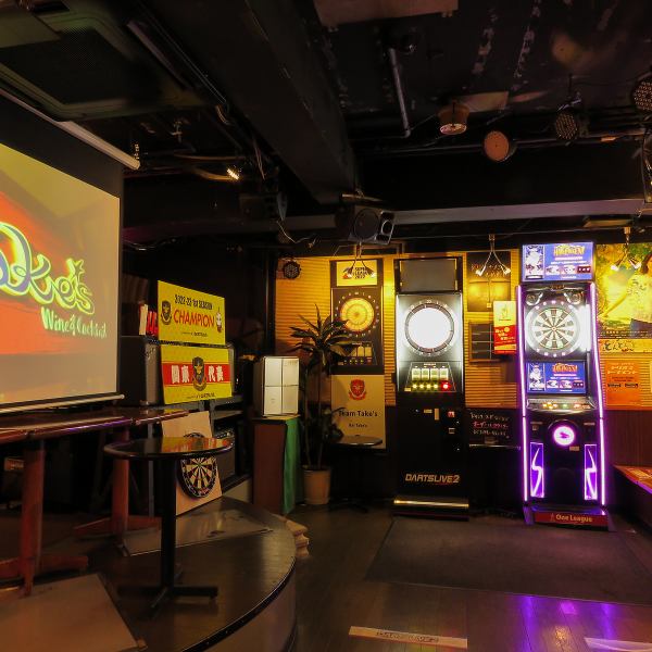 [Also famous as a darts bar] Bar Take's is ideal for those looking for a large-lot private bar ◎You can enjoy authentic cuisine and darts to your heart's content in a calm and cozy space.It is often used for banquets/welcome/farewell parties/for neighboring companies! Some staff have darts licenses, so you can rest assured☆
