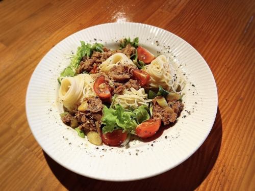 ピリ辛肉味噌のペペロンチーノ(辛×1)