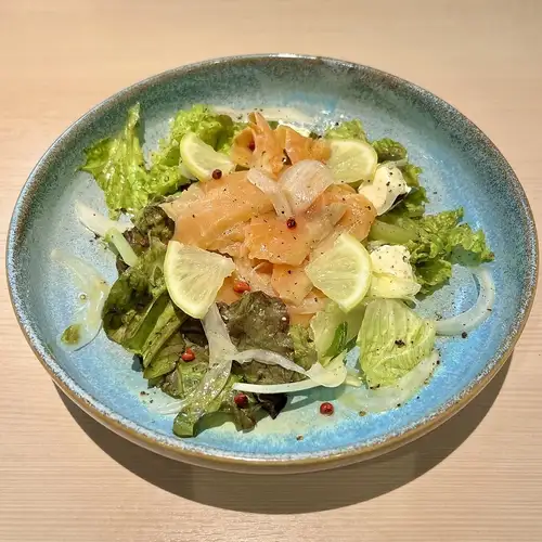 スモークサーモンとクリームチーズのマリネ