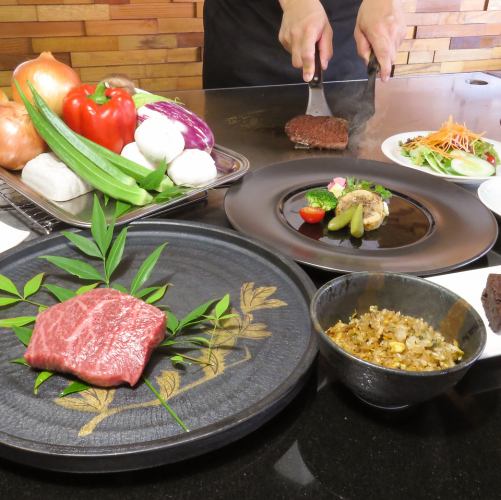 【ランチ】黒毛和牛ステーキコース 5,500円 (税込)