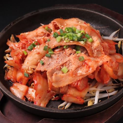 pork kimchi iron plate