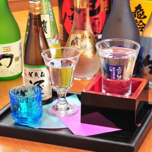 We offer monthly recommended local sake