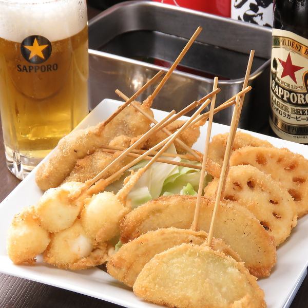 【滿意套餐】生魚片、蝦蛋黃醬、肉味噌烤飯糰等9種 ◆2小時無限暢飲4000日元
