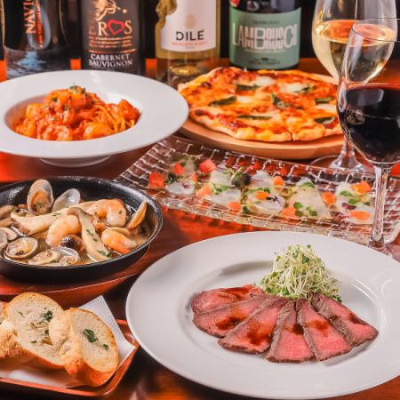 経験豊富なシェフの本格イタリアンを朝3時まで楽しめる☆デートや二次会にも最適◎