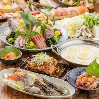 【安心コース】 お一人様1皿でご提供♪2.5時間飲み放題付き全8品4500円 【先着3組様限定】