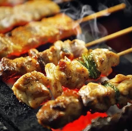 食べ飲み放題にも厳選地鶏の焼き鳥頼めます★