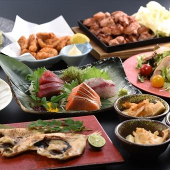 【店長推薦】本店招牌京都湯底關東煮及新鮮海鮮亂燉套餐，共9道菜，3小時無限暢飲，4500日元