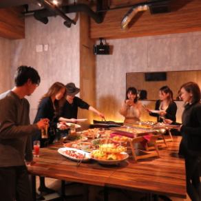 Buffet style fun and lively ♪ We can accommodate up to 40 people on weekends!
