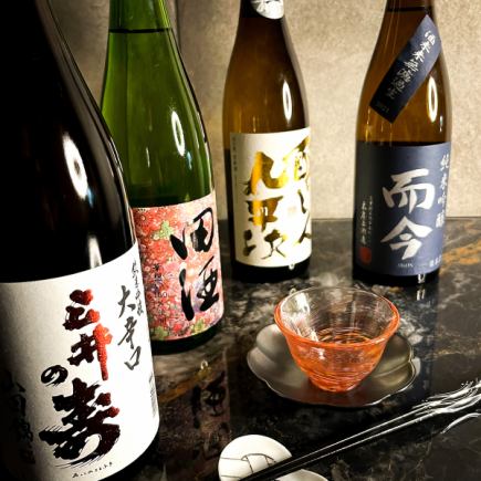 2.5h sake tasting plan with over 32 varieties (weekdays) 3,500 yen Includes sake or more drinks *Food must be ordered separately