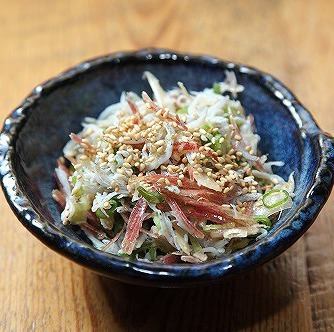 シラサとみょうが和え