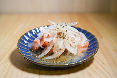 [Seafood] Fresh fish carpaccio (yellowtail, tuna, salmon)