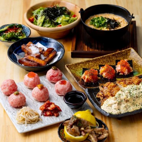 【신등장!】무엇이라고 하면 이것★『육수 毬寿司付!2H 음료 무제한 술집 코스』3980엔⇒3480엔