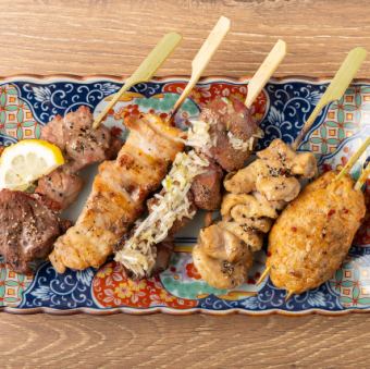 焼鳥5種盛り合わせ