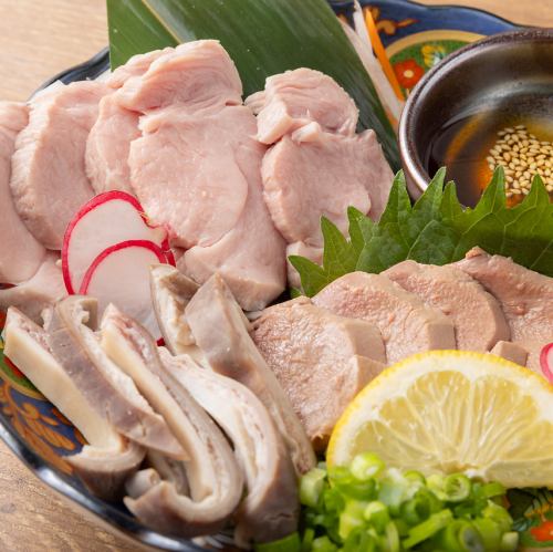 豚刺し3種盛り合わせ