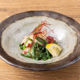 タコと葱の酢味噌和え