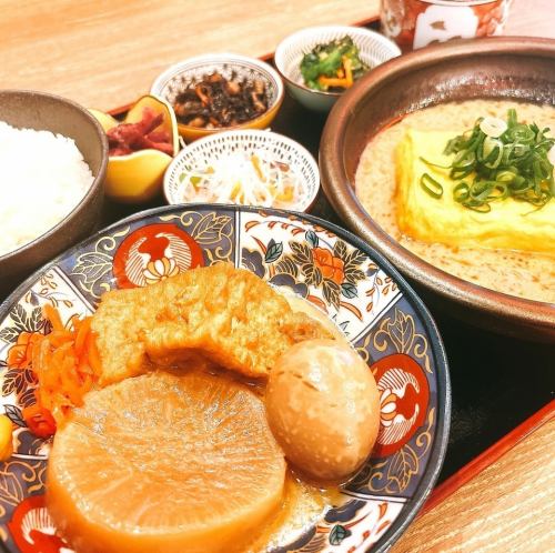 【濃厚出汁】 豚骨おでん×出汁巻き定食