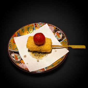 チーズとトマトバジルソース