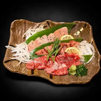 [Specialty] Assortment of 3 types of Wagyu beef sashimi