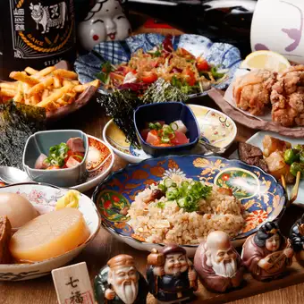 2時間飲み放題付◎定番満喫【入門コース】 リーズナブルに和牛・鮮魚・串を楽しむ！全8品 4000円