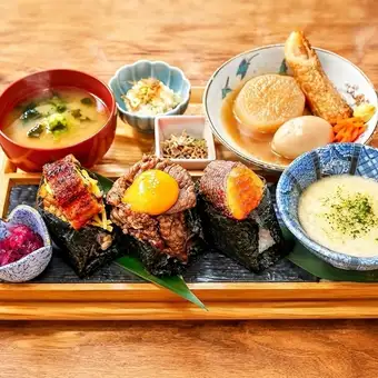 【ランチ】あなた好みの定食を作ろう♪ 絶品お昼ご飯◎ 6種から選べるおにぎり3個定食