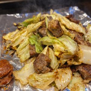 博多風　豚ハラミの鉄板焼き