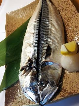 Grilled mackerel with triglycerides