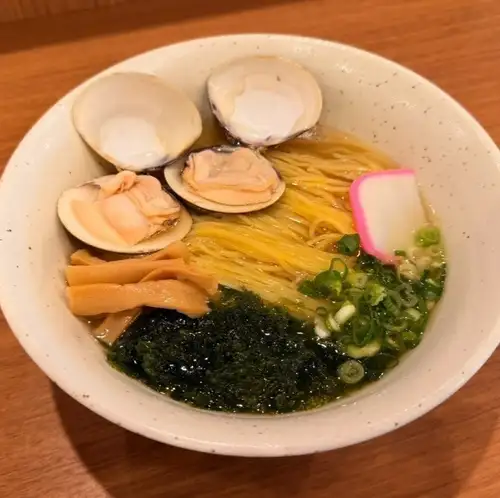 <桑名特产>蛤蜊青苔中式面条