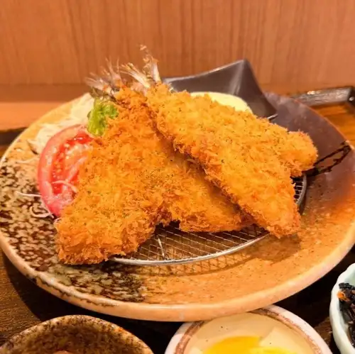 炸竹荚鱼套餐