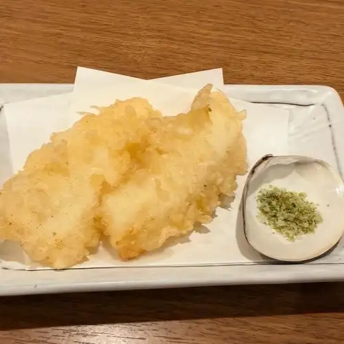 两块鱿鱼天妇罗