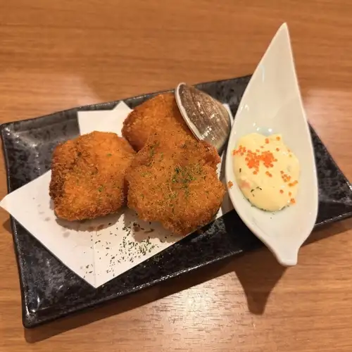 三个炸蛤蜊