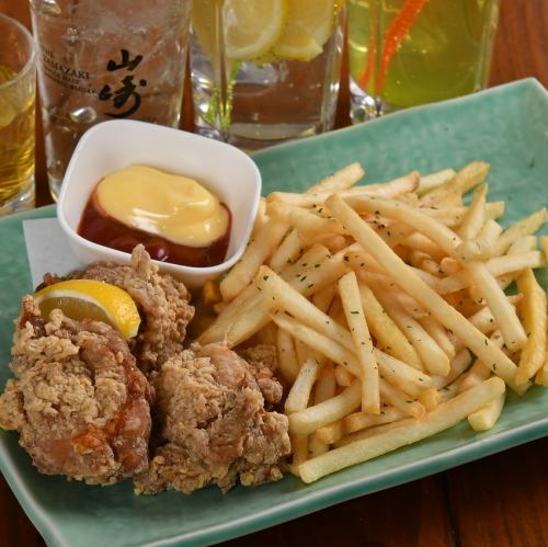 若鶏のから揚げ&フライドポテト
