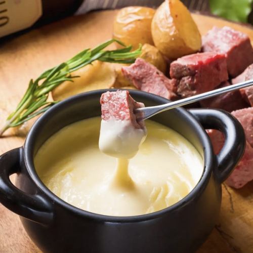 All-you-can-eat cheese fondue and homemade roast beef!