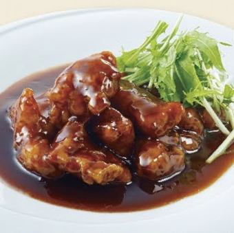 黒糖使用の柔らか酢豚