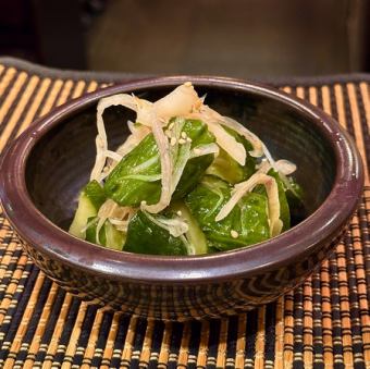きゅうりとみょうがの漬物