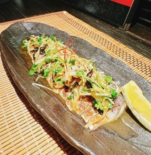 〆鯖の和風カルパッチョ