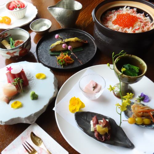 道産食材と旬の物をご提供