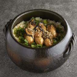 牡蠣土鍋ご飯