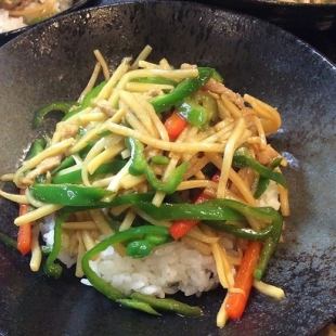 green pepper rice