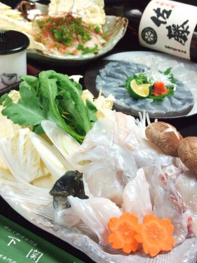Monday - Thurs only ★ At a banquet ◎ All 7 items ★ Fugu Sankei course 5184 yen ⇒ 4500 yen (100 minutes drinking attachment is 5500 yen) ※ Small number of people OK