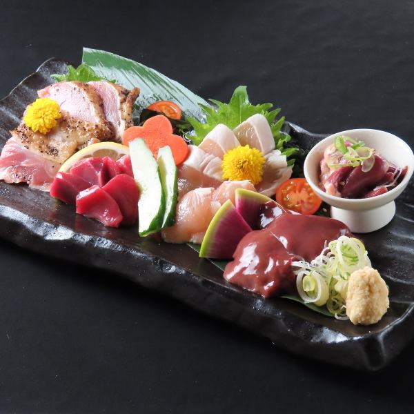 "Tori-riki's Specialty" Assorted Selected Chicken Sashimi