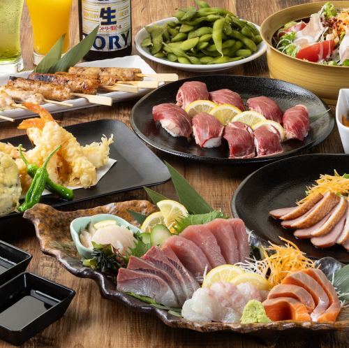 日～木限定！《2時間飲み放題》チキン南蛮/カツオのたたき等☆『満月コース』全8品 3,500円